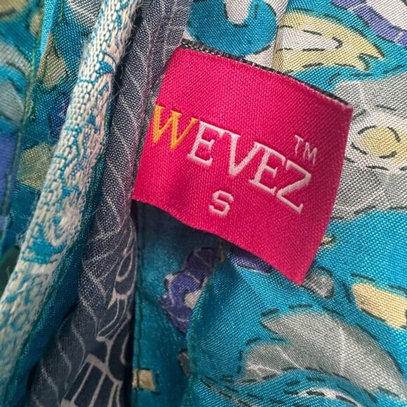 Weves Reversible Wrap Around Silk Skirt Size Small - Picture 3 of 10